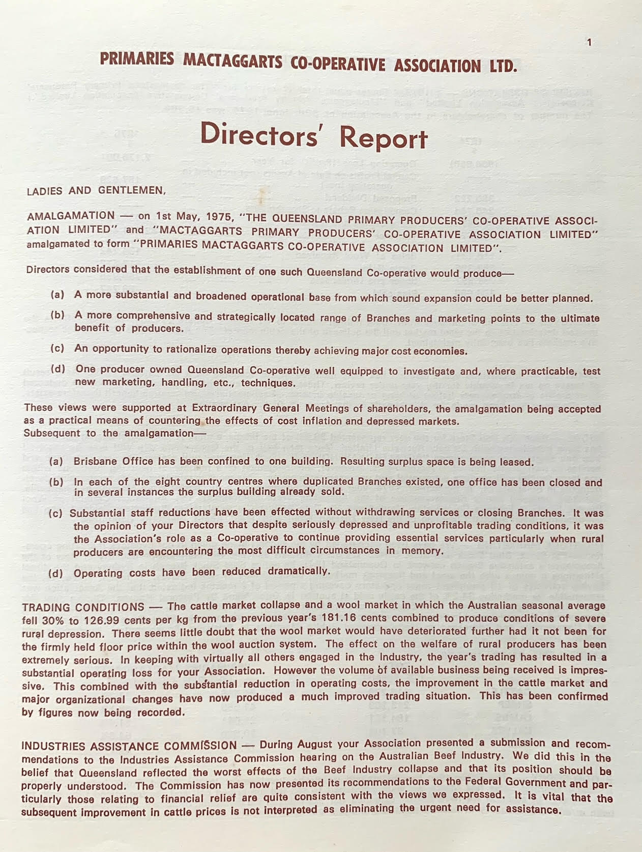 Primac 1975 Annual Report - page 2