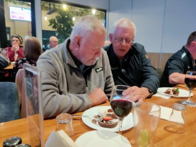 Jacobsen brothers deep in conversation 